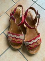 Damen-Sandaletten Leder rot mit Kork-Keilabsatz Joe Sanchez Gr.36 Brandenburg - Templin Vorschau