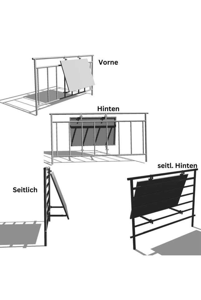 Balkonkraftwerk Halterung PV Module Halterungen in Nürnberg (Mittelfr)