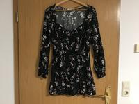 Sommerkleid langarm MINI Kleid schwarz rosa Tunika Blumen Gr.38/M Bayern - Pocking Vorschau