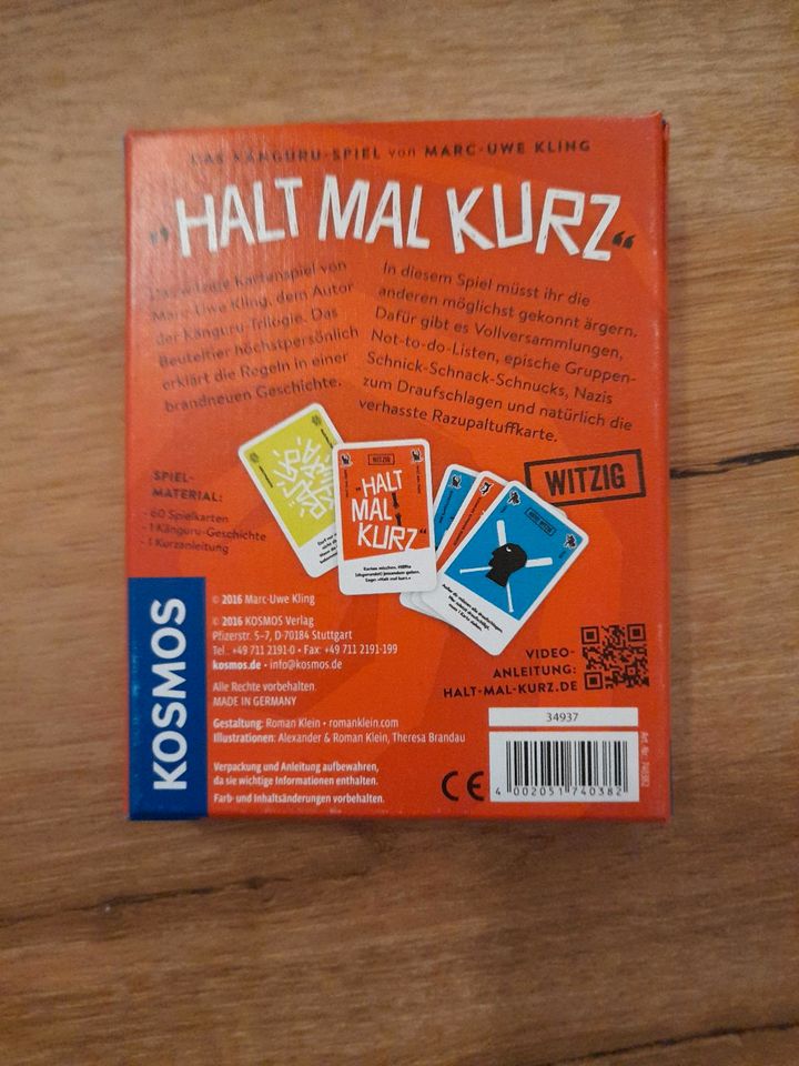 Halt mal kurz- Kartenspiel in Glandorf