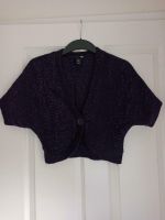 H&M Bolero Strickjacke Cardigan Weste lila glitzer 14% Mohair Wandsbek - Hamburg Marienthal Vorschau