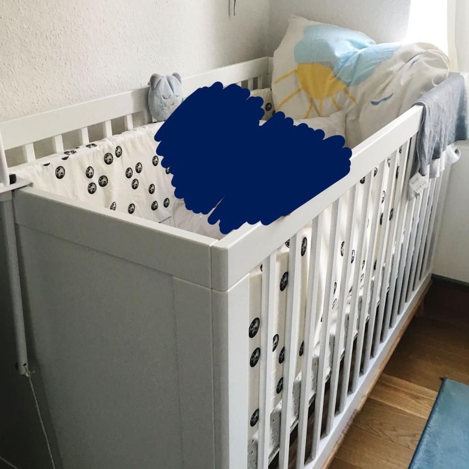 Babybett Gitterbett mit Umbauset zum Kinderbett Portobello Vivo in Frankfurt am Main