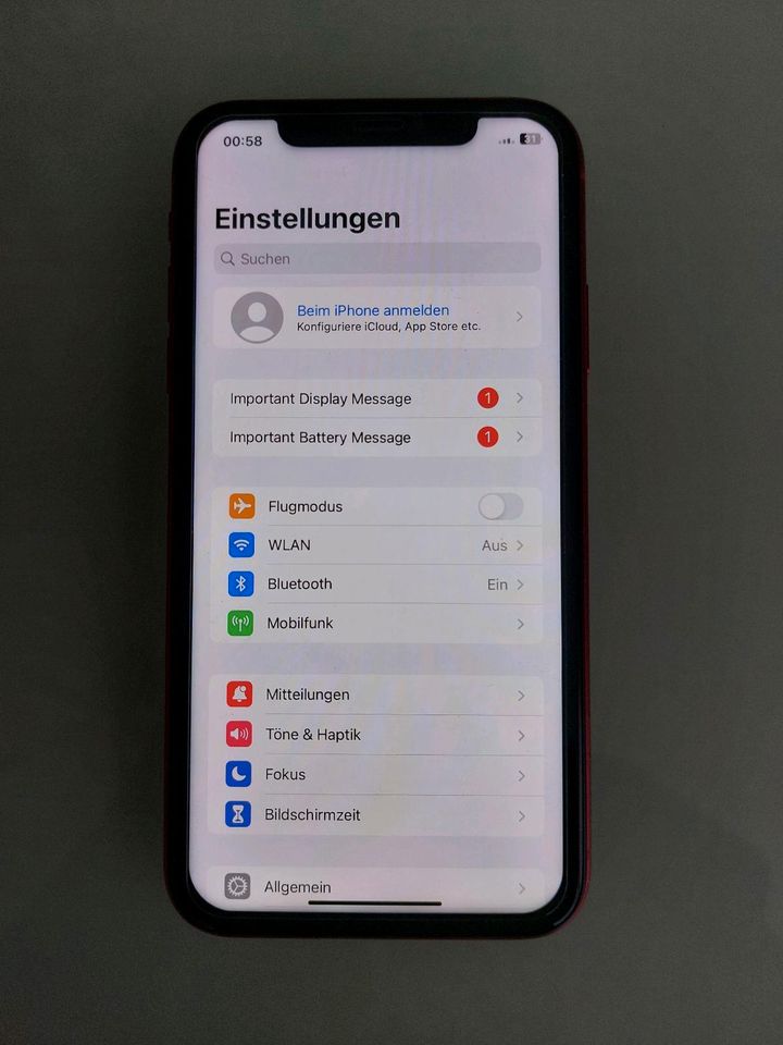 Apple iPhone 11 128GB Rot / Product Red - Akku NEU in Bergkamen