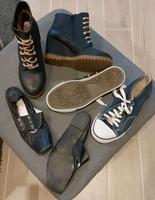3 Paar Schuhe Stiefeletten Ballerina Chucks Gr.40 Sachsen - Seifhennersdorf Vorschau