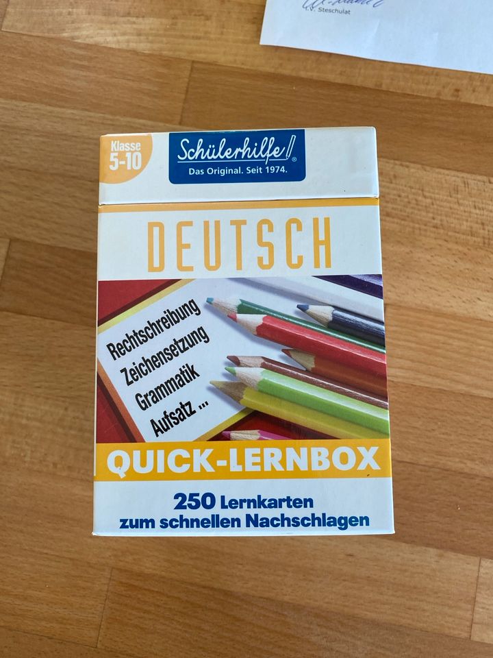 Schülerhilfe Deutsch „Quick-Lernbox“ in Magdeburg