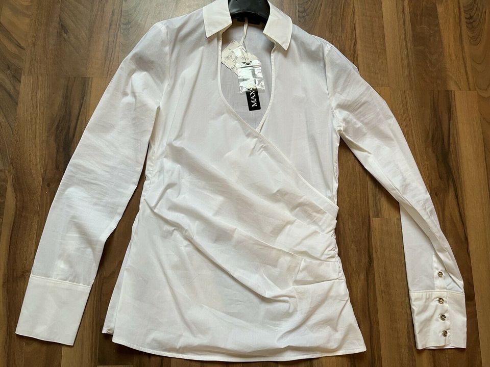 Max&Co weiße Bluse in Wickeloptik Größe 42/ USA10/ GB14 in Solingen