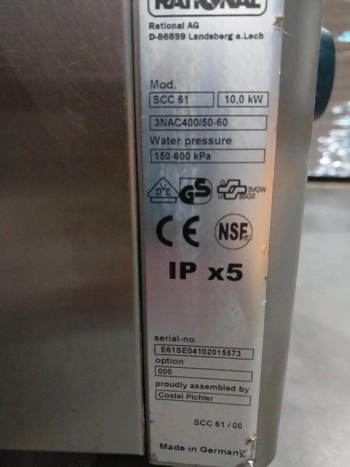 Rational SCC 61 Kombidämpfer Konvektomat Dampfgarer Backofen in Sülzfeld