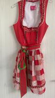 Krüger Dirndl mit Schürze rot Größe 38 München - Bogenhausen Vorschau