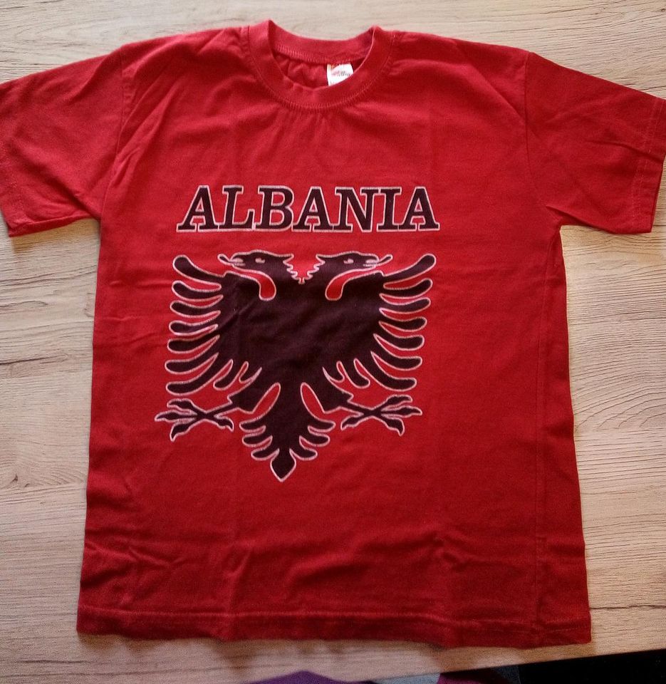 Albanien T-Shirt + Hose für Kinder, Trikot, Shqiperia EM in Bamberg