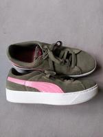 PUMA Suede Sneaker > grün / rosa Bayern - Mauern Vorschau