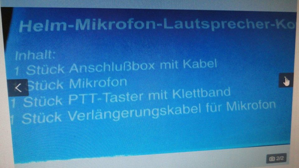 Helm Mikrofon Kopfhörer Lautsprecher Kombination NEU 300920 in Castrop-Rauxel