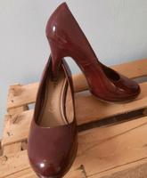 Bordeauxrote Tamaris Lack High Heels Bayern - Tiefenbach Vorschau