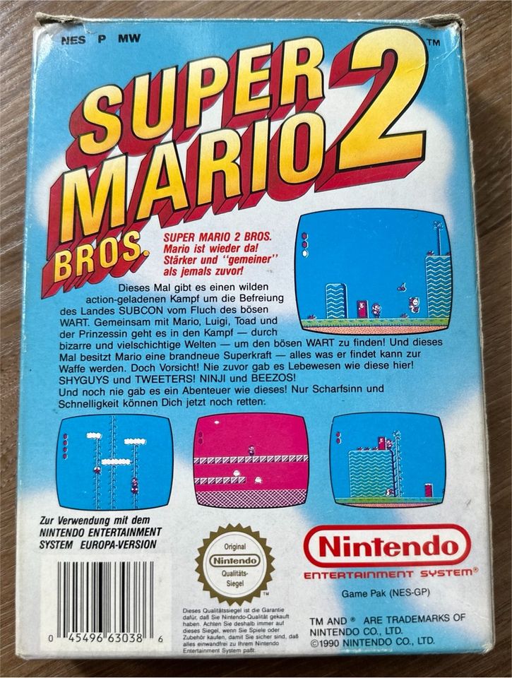 Super Mario Bros. 2 fürs NES mit OVP komplett in Bochum