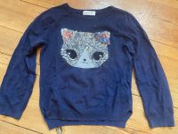 Leichter Pullover Sommer Katze Glitzer 110 blau Berlin - Reinickendorf Vorschau