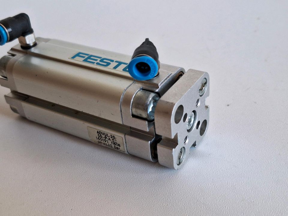 Festo Kompaktzylinder ADVUL-20-50-P-A-S2 Pneumatikzylinder Druckl in Germering