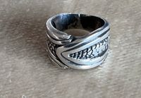 Ring 925 Sterling Silber massiv 17 mm Durchmesser echt Ornamente Kreis Ostholstein - Timmendorfer Strand  Vorschau