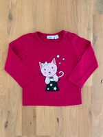 Langarmshirt Shirt beere rot rosa schwarz Katze Hut bpc 80/86 Bayern - Großmehring Vorschau