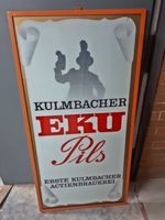 Großes Glasschild Kulmbacher EKU Pils 70er 80er Jahre Schild Niedersachsen - Zur Schunterquelle Vorschau