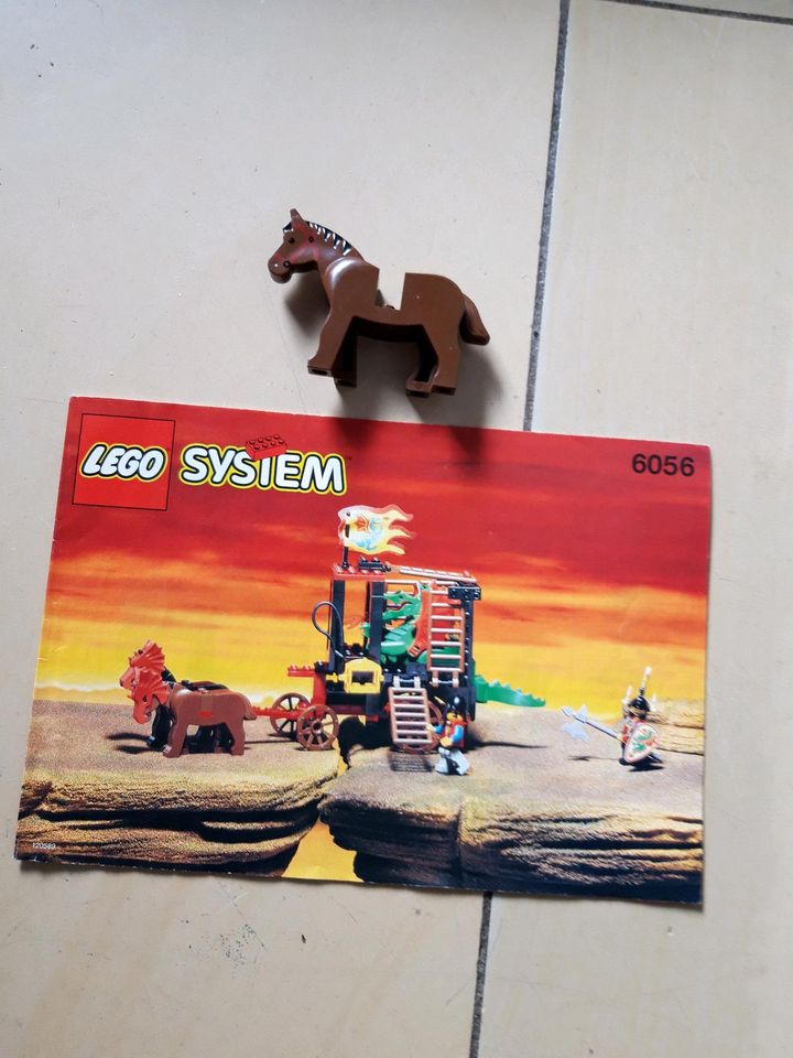 Lego System 6056 OBA Bauanleitung Ritter + Pferd in Königswinter
