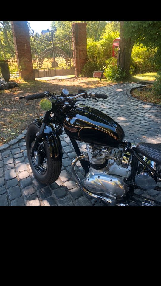 Triumph T100 Bj 53, Bobber , Starrahmen, pre unit in Hellenthal