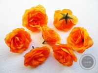 20 Rosen Stoffrosen orange Rosenköpfe 5-7 cm x 5 cm Nordrhein-Westfalen - Siegen Vorschau