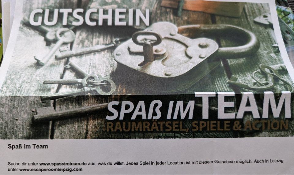 Gutschein Escape Room Leipzig Thüringen in Leipzig