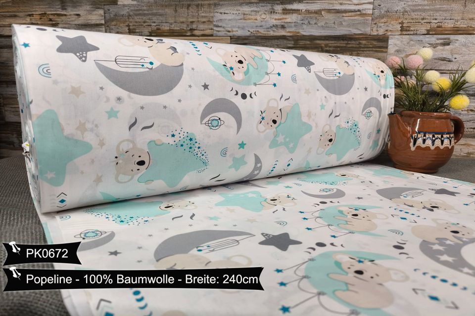 Baumwollstoff  Doppelbreit 240cm VERSANDFREI Popeline Weihnachtsstoffe Stoffe Meterware ab 50cm Baumwolle Bastelstoffe Kinderstoffe Babystoff Patchwork Basteln Dekostoffe Deko Stoff in Leipzig