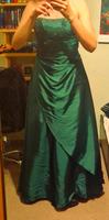 Langes Abiballkleid Festkleid Ballkleid M/ 38 dunkelgrün Sachsen - Neschwitz Vorschau