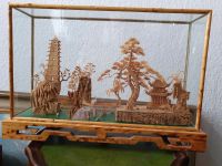 China Vietnam Japan Diorama Kranich Korkschnitzerei Schaukasten Sachsen - Plauen Vorschau