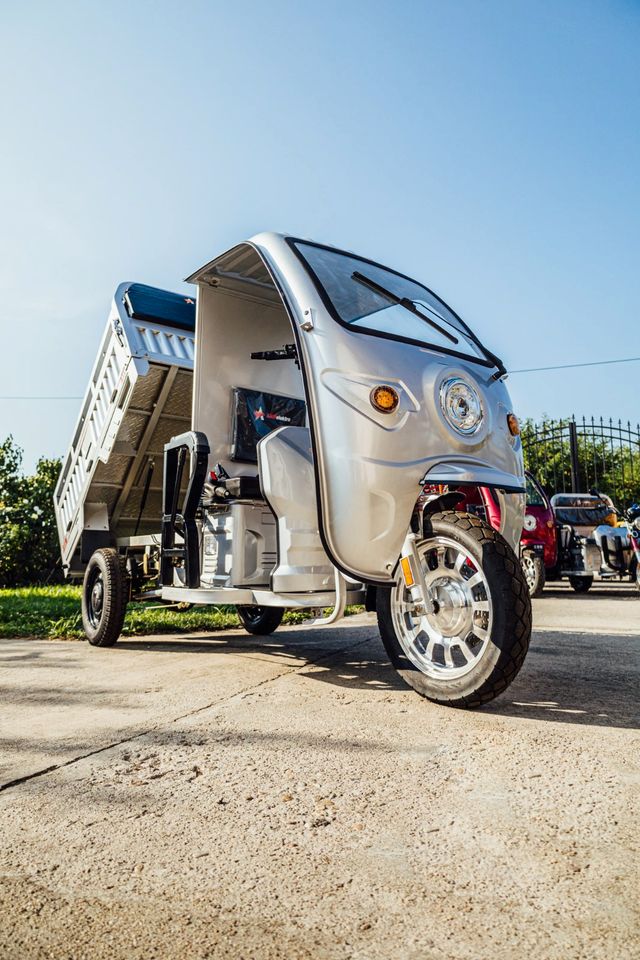 3Rad AMR Elektro Cargo mit Kabine APE Pritsche Kipper 400 Big Volta TUKTUK Lastendreirad TUCK TUCK MEGA CABIN Geco Stormborn Green Speed Lastenrad Futura Elektrofrosch Frosch Runner Greenspeed Tuk Tuk in Neukirchen