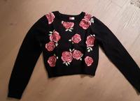 Schöner Pullover f. Damen/Mädchen von Divided mit Rosen Gr.36 Hessen - Ginsheim-Gustavsburg Vorschau