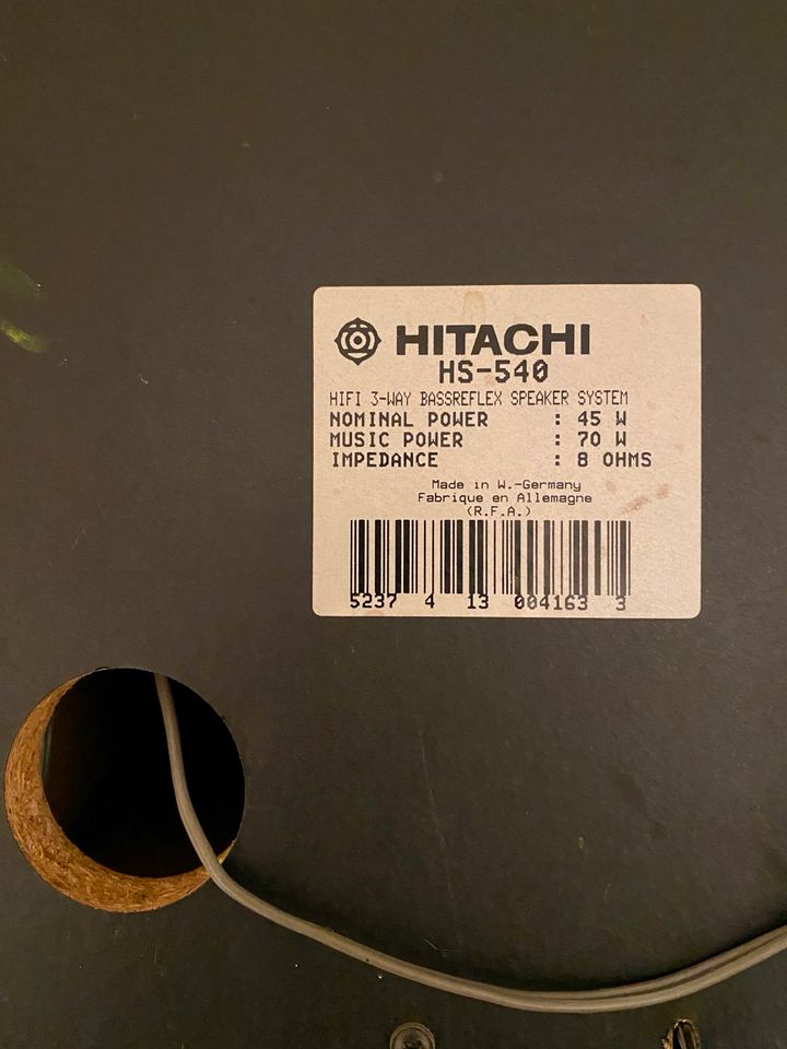 Hitachi HS-540 HiFi 3-way Bassreflex Speaker in Berlin