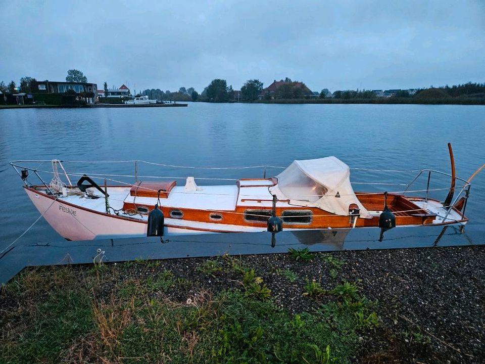 Klassische Stahl Segelyacht, Baron von Hoevel S-Spant in Nödike