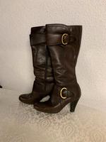 Echt Lederstiefel von JANET D./Gr.37/Stiefel/Stiefelletten/Leder Berlin - Hellersdorf Vorschau