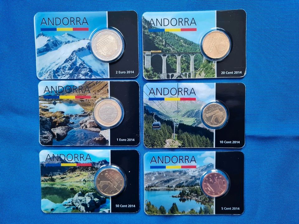 Andorra Coincards 2 Euro bis 5 Cent in Selm