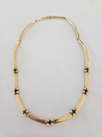 Collier 750 Gelbgold / Kette mit Brillanten und Saphiren Bergedorf - Kirchwerder Vorschau