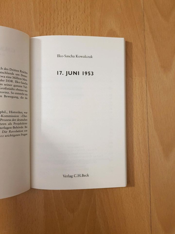 Ilko-Sascha Kowalczuk 17. Juni 1953 C.H.Beck Wissen Buch Bücher in Frankfurt am Main