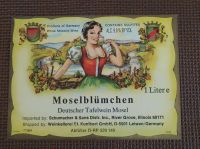 Altes Weinetikett " Moselblünchen" 60er Jahre Rheinland-Pfalz - Leiwen Vorschau