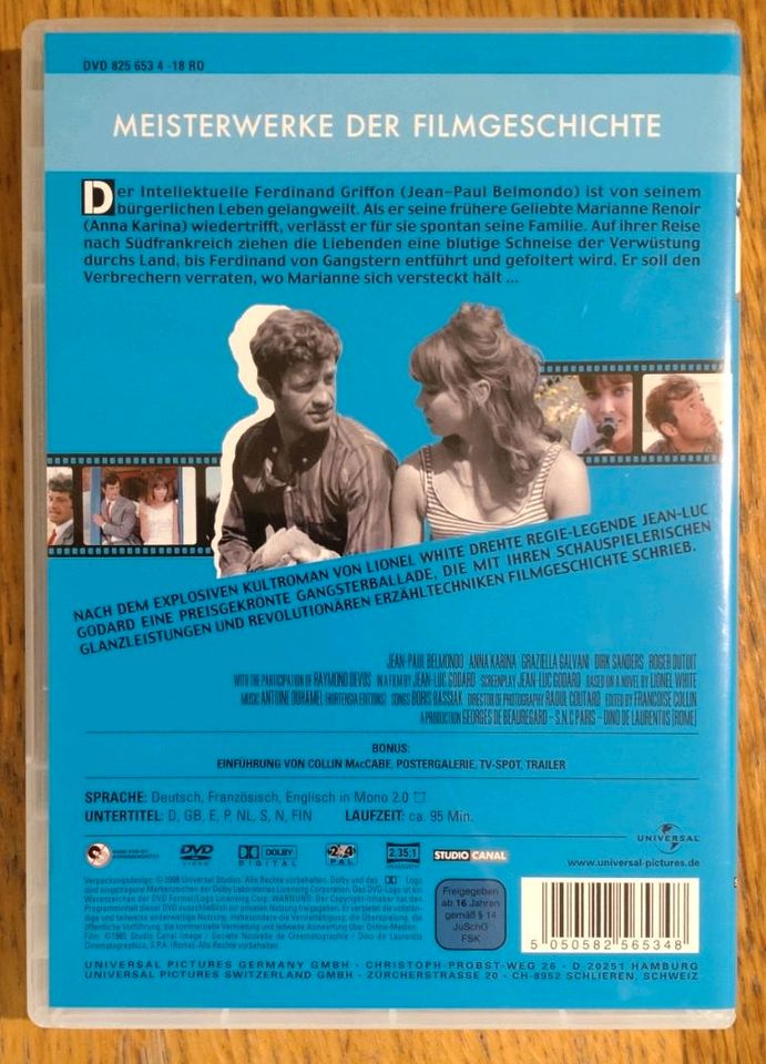 Jean-Paul Belmondo ELF UHR NACHTS (Godard Collection) [DVD] in Potsdam