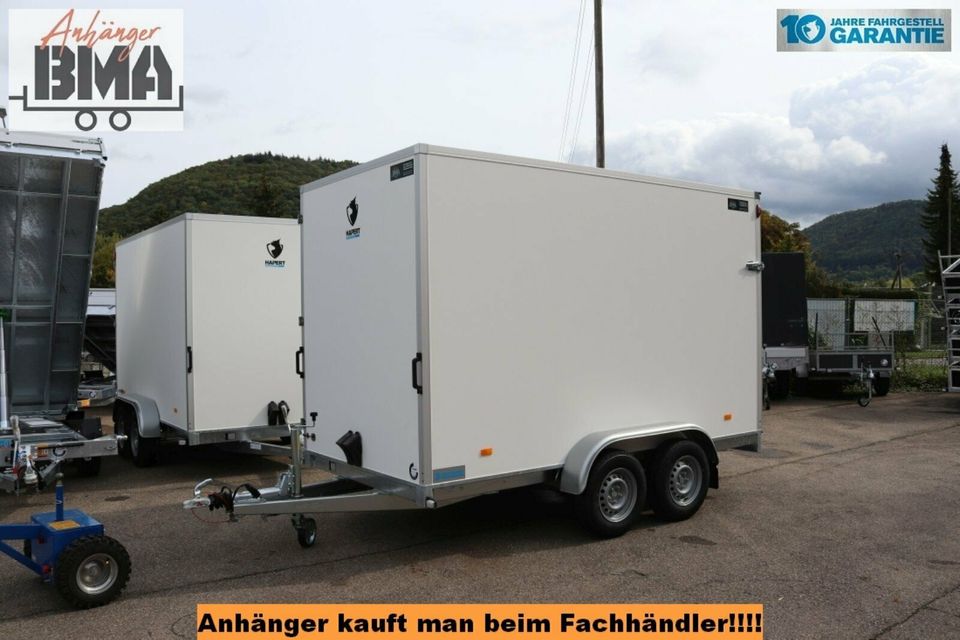 Hapert Kofferanhänger Sapphire L-2 350x180x210 2700kg + Auffahrkl in Tannheim