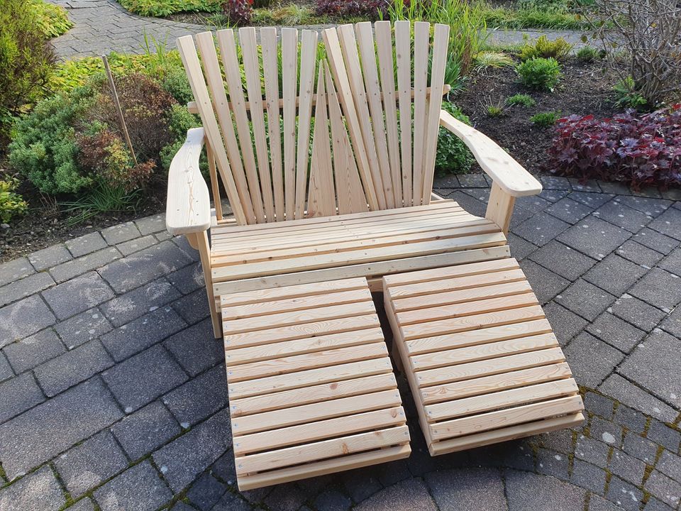 Adirondack Chair Stuhl Bank Gartenstuhl Deckchair  Lärche Holz in Balve