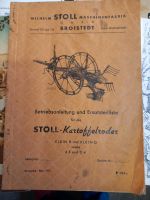 Bedienungsanleitung Stoll Kartoffelroder 1957 Hessen - Weilburg Vorschau