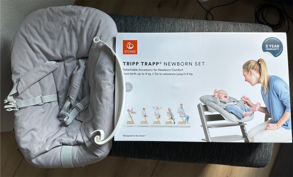 Tripp Trapp Newborn Set mit Spielzeughalterung grau in Duisburg