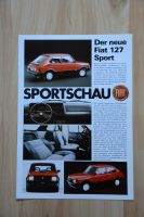 Fiat 127 Sport, Autoprospekt/ Folder, von 1981, Werbung. Hamburg - Hamburg-Nord Vorschau