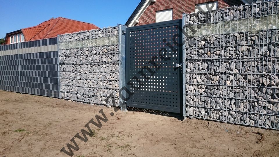 23 Gartenzaun Doppelstabmatte Gabionen Sichtschutz Zaun Matte in