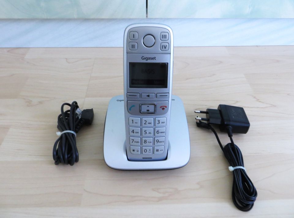 Gigaset E500 E 500 Seniorentelefon Telefon in titan in Vohburg an der Donau