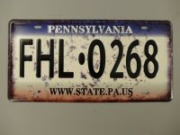 USA Kennzeichen Pennsylvania - Wandschild (Gestanzt) 15x30cm Krummhörn - Greetsiel Vorschau
