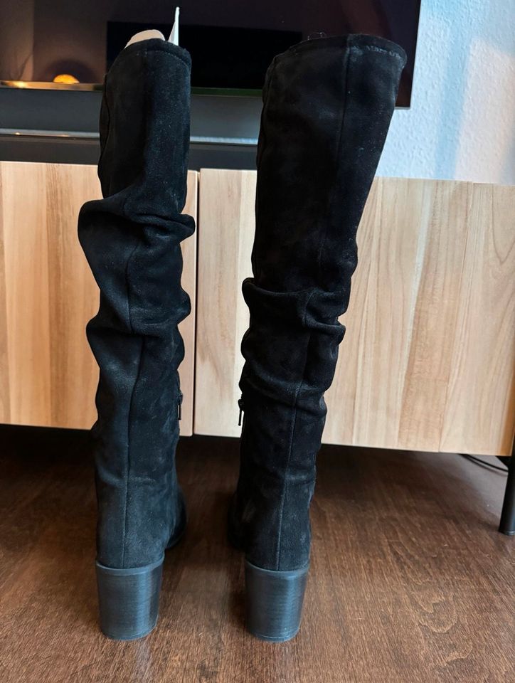 Stiefel Marc O‘Polo schwarz Wildleder neu mit Etikett 6 39 in Berlin