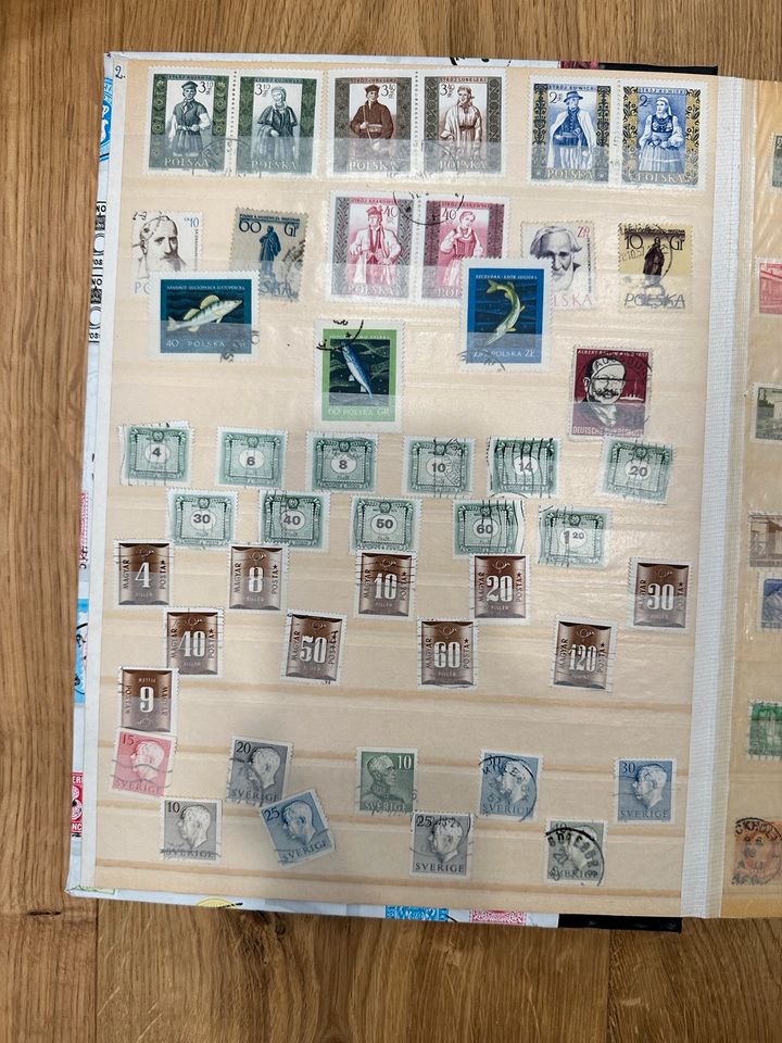 Briefmarkensammlung aus den 50er/60ern - alte Marken in Landshut