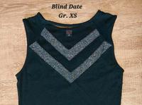 Ärmeloses Damen-Shirt Tank-Top elegant schwarz V-Glitzer Gr. XS Bayern - Peiting Vorschau